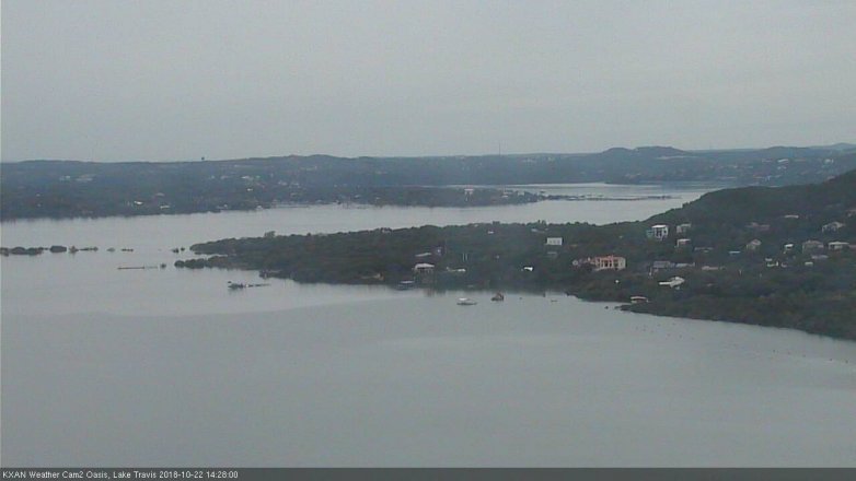 Lake Travis webcam, October 22, 2018 1:30 PM CT