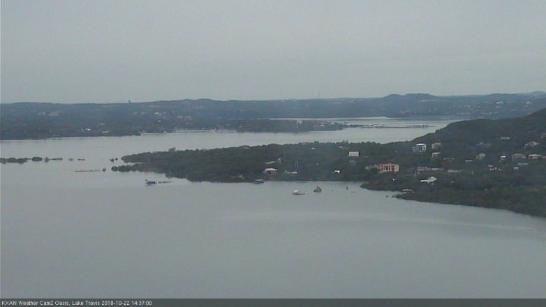 Lake Travis webcam, October 22, 2018 1:40 PM CT