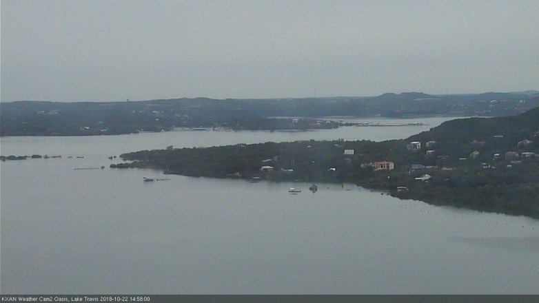 Lake Travis webcam, October 22, 2018 2:00 PM CT