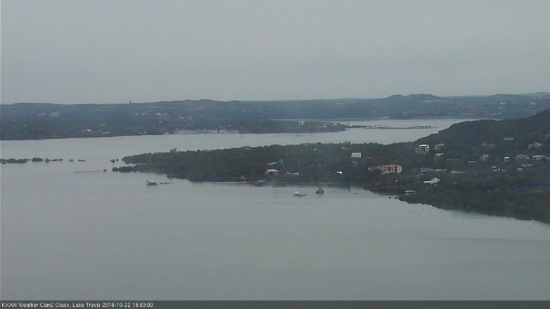 Lake Travis webcam, October 22, 2018 2:05 PM CT