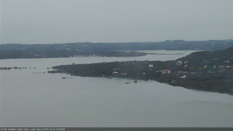 Lake Travis webcam, October 22, 2018 2:10 PM CT
