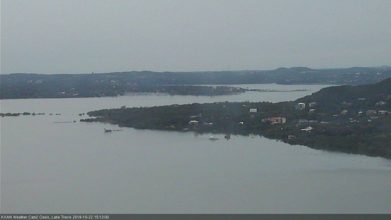 Lake Travis webcam, October 22, 2018 2:15 PM CT