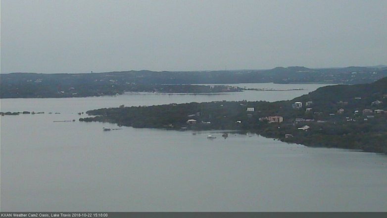 Lake Travis webcam, October 22, 2018 2:20 PM CT