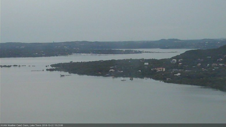 Lake Travis webcam, October 22, 2018 2:25 PM CT