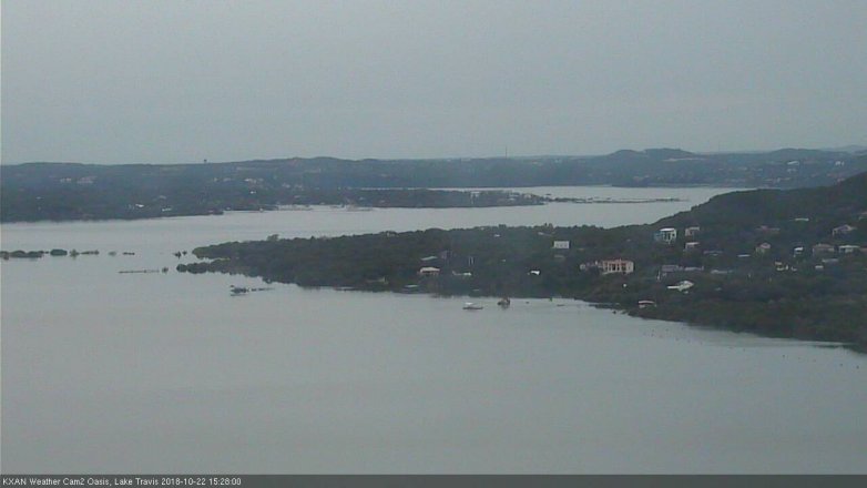 Lake Travis webcam, October 22, 2018 2:30 PM CT