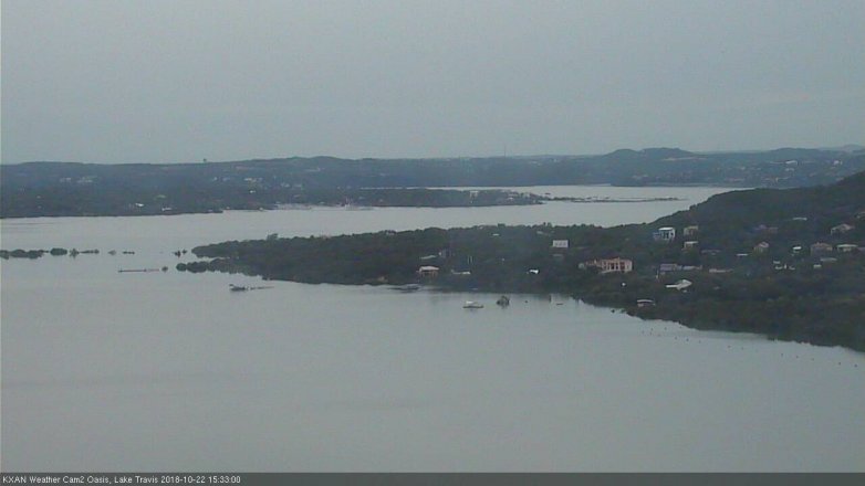 Lake Travis webcam, October 22, 2018 2:35 PM CT
