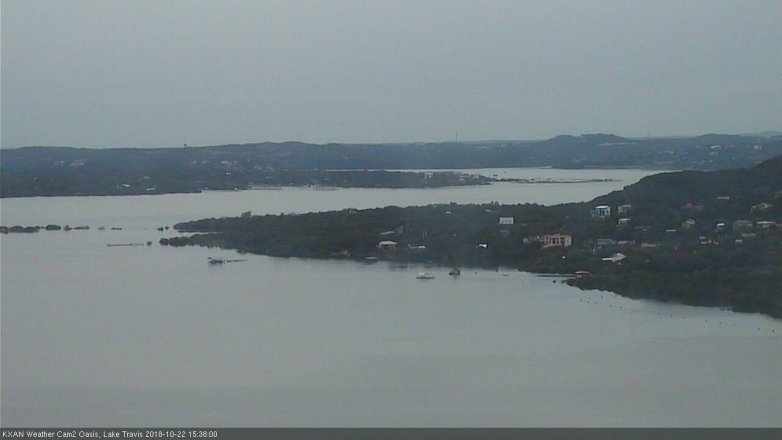 Lake Travis webcam, October 22, 2018 2:40 PM CT