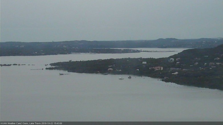 Lake Travis webcam, October 22, 2018 2:45 PM CT