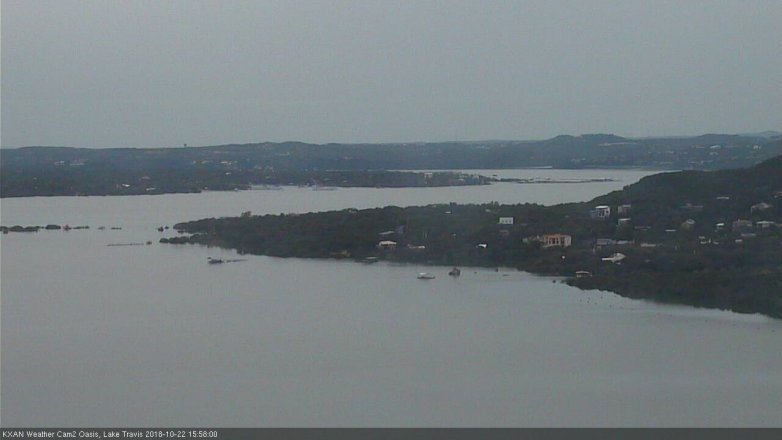Lake Travis webcam, October 22, 2018 3:00 PM CT