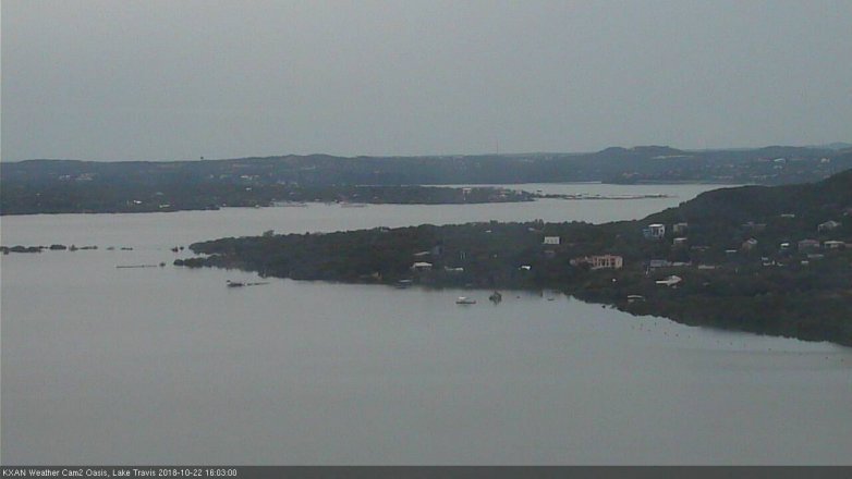 Lake Travis webcam, October 22, 2018 3:05 PM CT