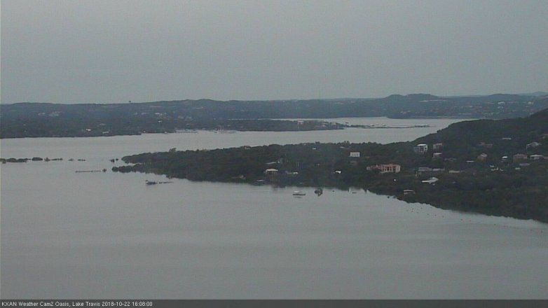 Lake Travis webcam, October 22, 2018 3:10 PM CT