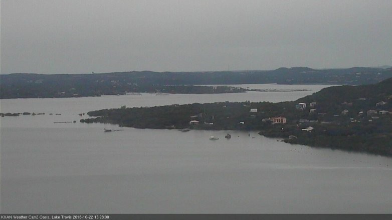 Lake Travis webcam, October 22, 2018 3:30 PM CT