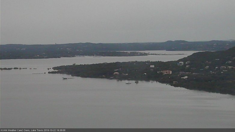 Lake Travis webcam, October 22, 2018 3:40 PM CT
