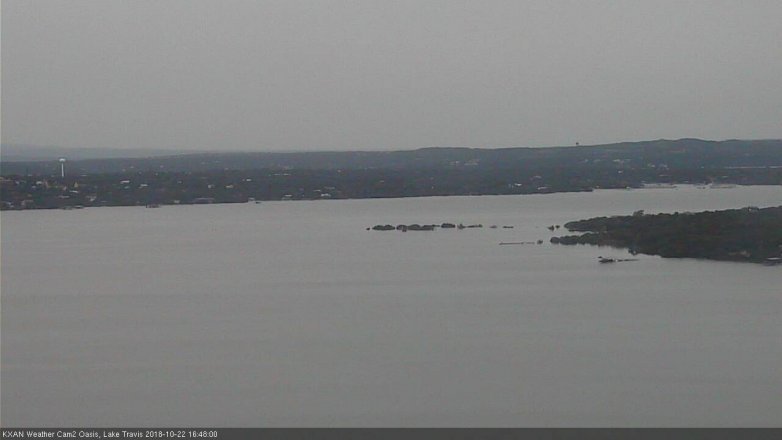 Lake Travis webcam, October 22, 2018 3:50 PM CT