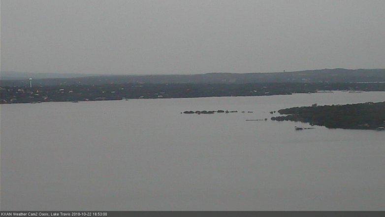 Lake Travis webcam, October 22, 2018 3:55 PM CT