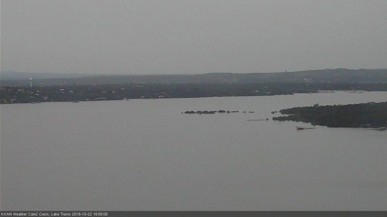 Lake Travis webcam, October 22, 2018 4:00 PM CT