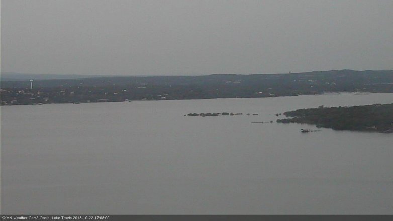 Lake Travis webcam, October 22, 2018 4:10 PM CT
