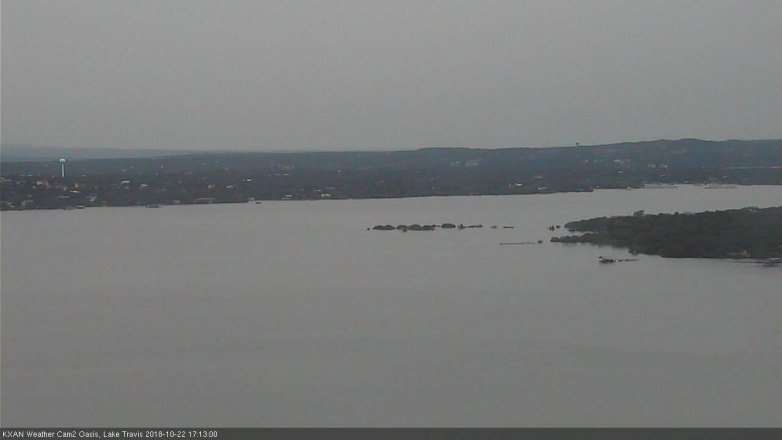 Lake Travis webcam, October 22, 2018 4:15 PM CT