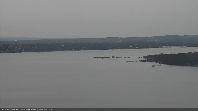 Lake Travis webcam, October 22, 2018 4:30 PM CT