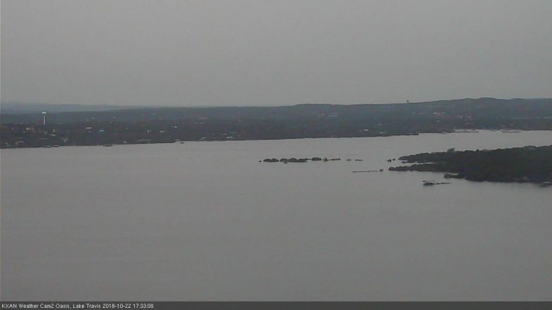 Lake Travis webcam, October 22, 2018 4:35 PM CT