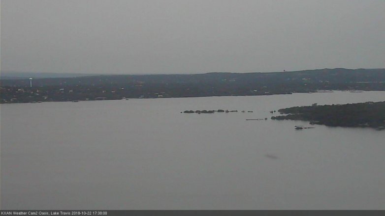Lake Travis webcam, October 22, 2018 4:40 PM CT