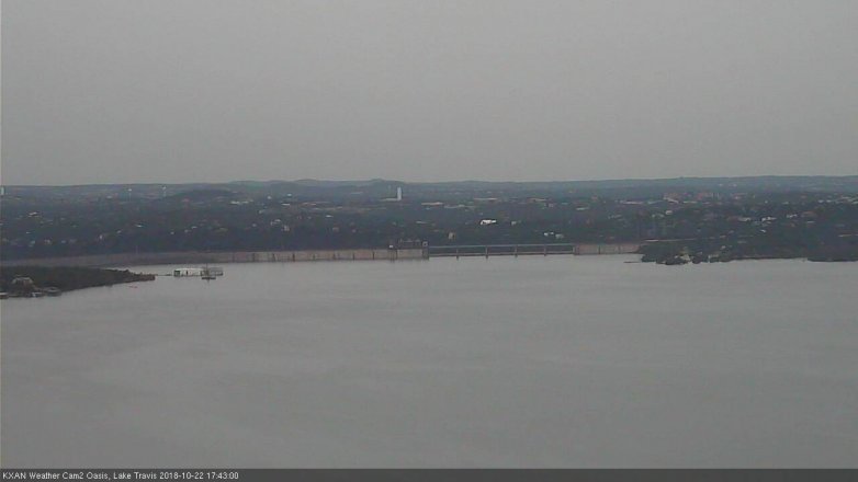 Lake Travis webcam, October 22, 2018 4:45 PM CT
