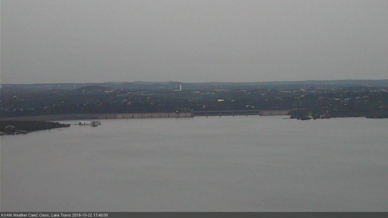 Lake Travis webcam, October 22, 2018 4:50 PM CT