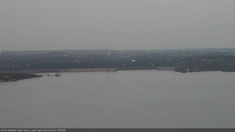 Lake Travis webcam, October 22, 2018 5:05 PM CT