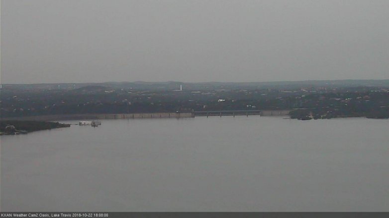 Lake Travis webcam, October 22, 2018 5:10 PM CT