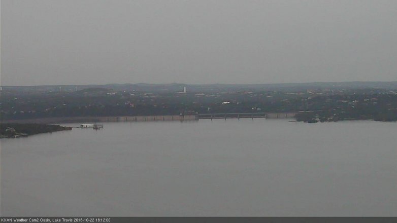 Lake Travis webcam, October 22, 2018 5:15 PM CT