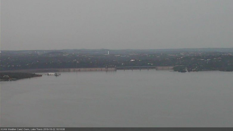Lake Travis webcam, October 22, 2018 5:20 PM CT