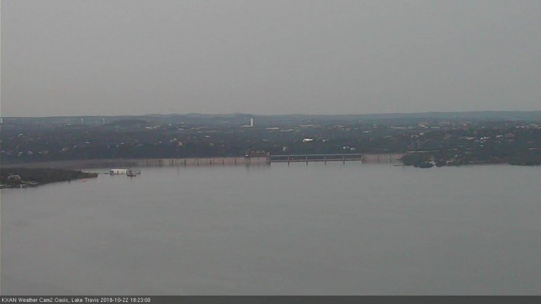 Lake Travis webcam, October 22, 2018 5:25 PM CT