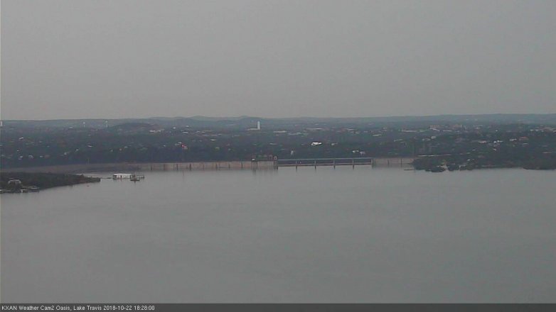 Lake Travis webcam, October 22, 2018 5:30 PM CT