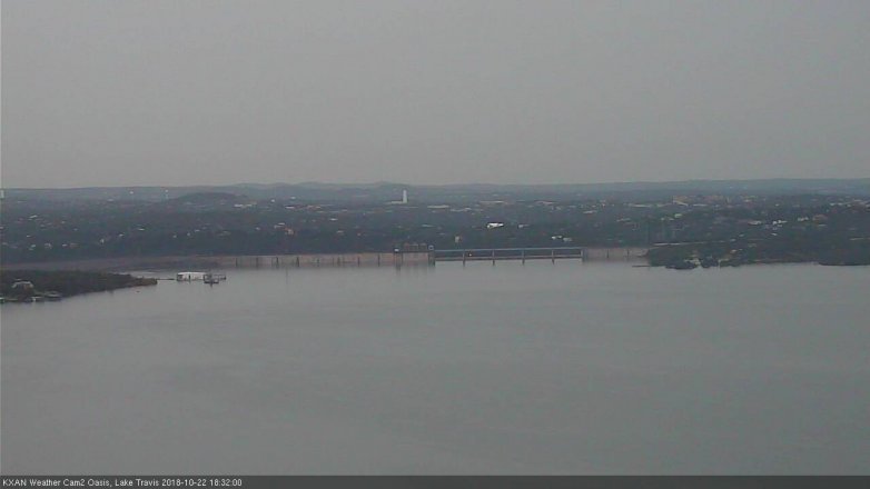 Lake Travis webcam, October 22, 2018 5:35 PM CT