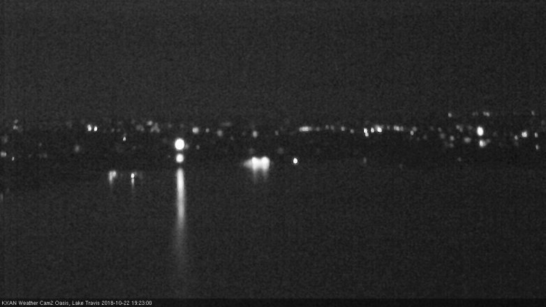 Lake Travis webcam, October 22, 2018 6:25 PM CT