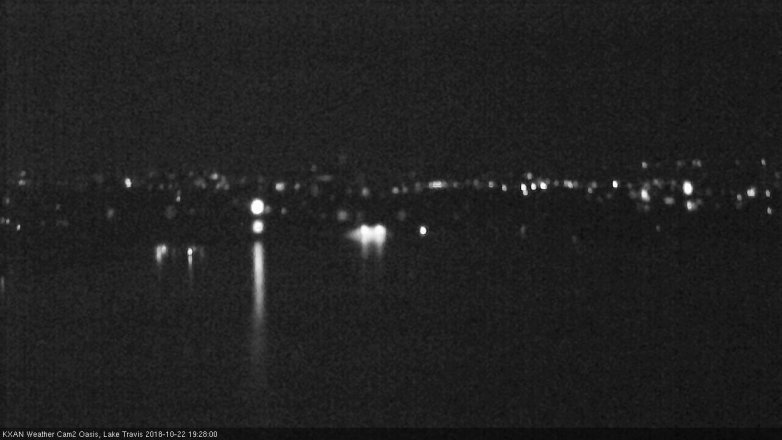 Lake Travis webcam, October 22, 2018 6:30 PM CT