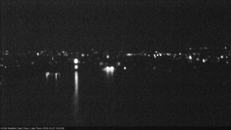 Lake Travis webcam, October 22, 2018 6:35 PM CT