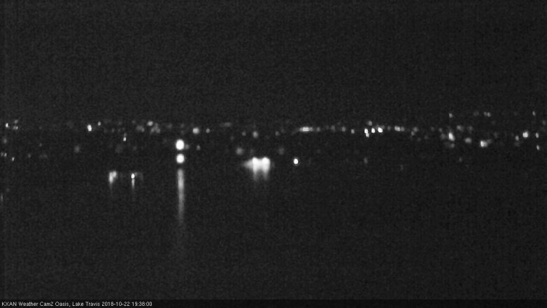 Lake Travis webcam, October 22, 2018 6:40 PM CT