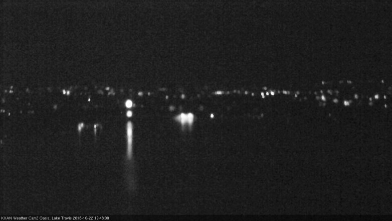Lake Travis webcam, October 22, 2018 6:50 PM CT