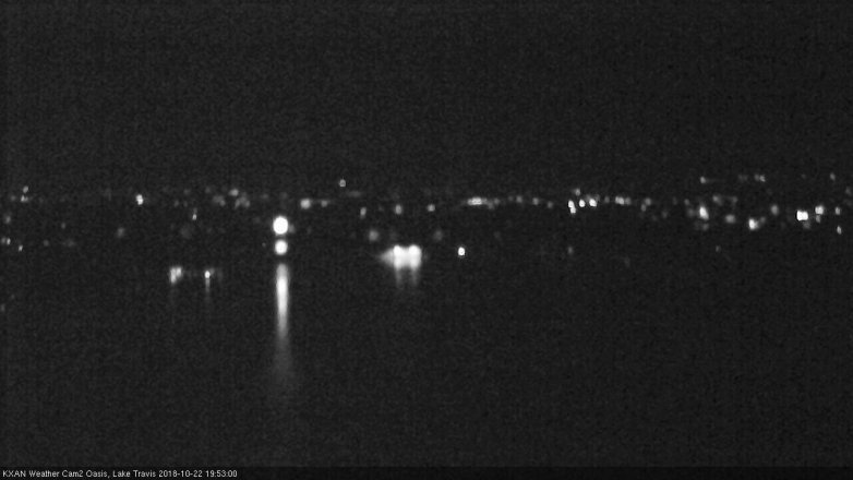 Lake Travis webcam, October 22, 2018 6:55 PM CT