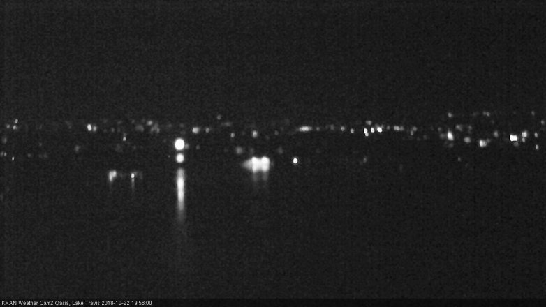 Lake Travis webcam, October 22, 2018 7:00 PM CT