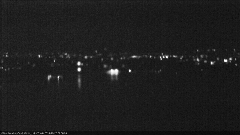 Lake Travis webcam, October 22, 2018 7:10 PM CT