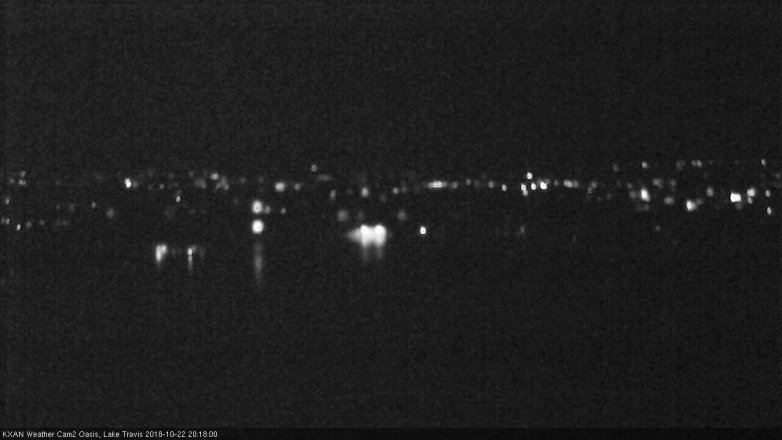 Lake Travis webcam, October 22, 2018 7:20 PM CT