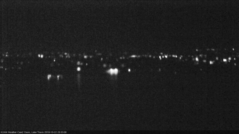 Lake Travis webcam, October 22, 2018 7:35 PM CT