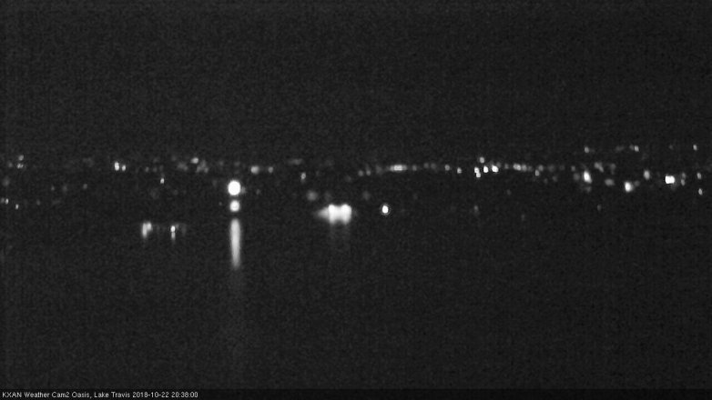 Lake Travis webcam, October 22, 2018 7:40 PM CT