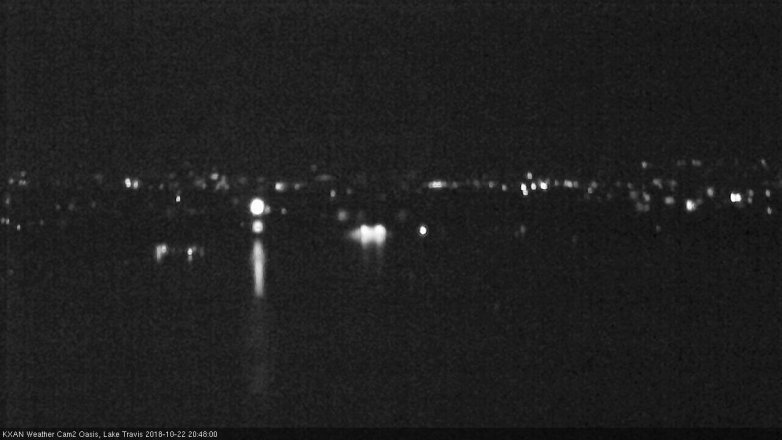 Lake Travis webcam, October 22, 2018 7:50 PM CT