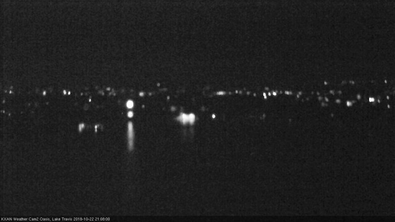 Lake Travis webcam, October 22, 2018 8:10 PM CT