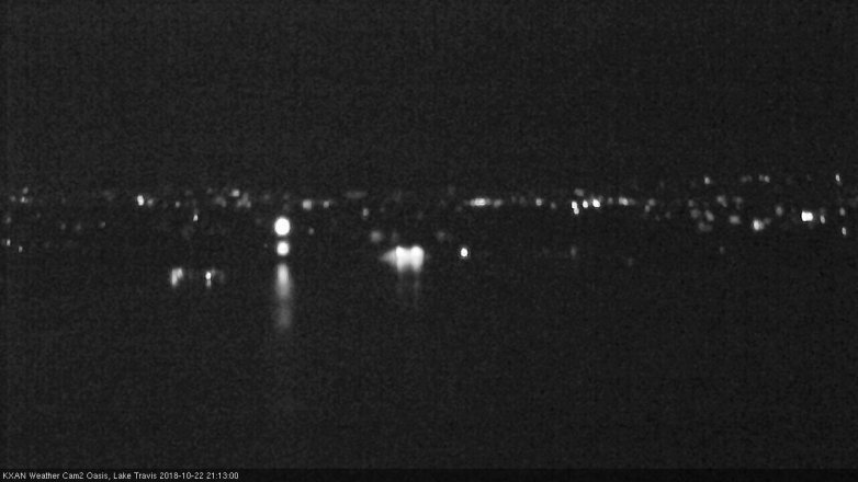 Lake Travis webcam, October 22, 2018 8:15 PM CT