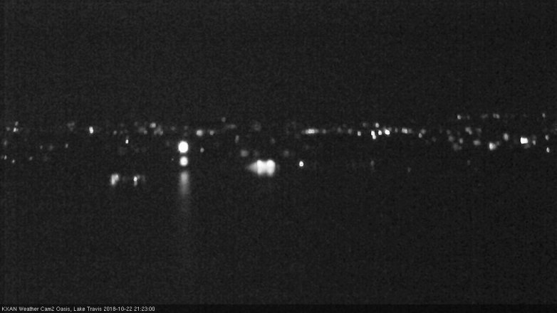 Lake Travis webcam, October 22, 2018 8:25 PM CT