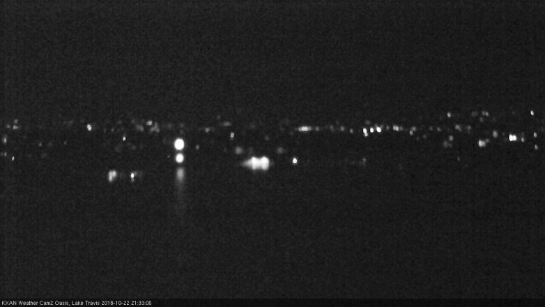 Lake Travis webcam, October 22, 2018 8:35 PM CT